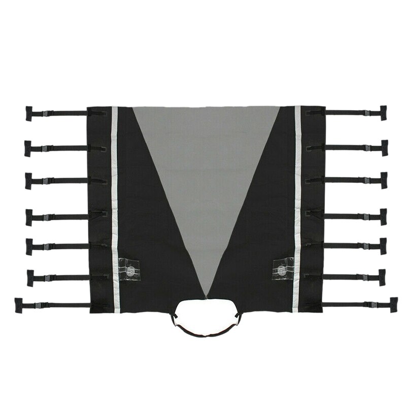 Vandtæt universal campingvogn foran bugsering dæksel hitch cover protector hitch kobling lås dæksel med 2x led beskyttelseslys til rv
