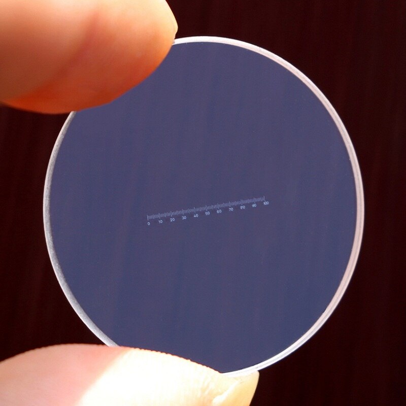 X = 10 échelle règle oculaire micromètre DIV 0.1mm Horizontal mesure 100 Graticule calibrage micromètre oculaire pour Microscope