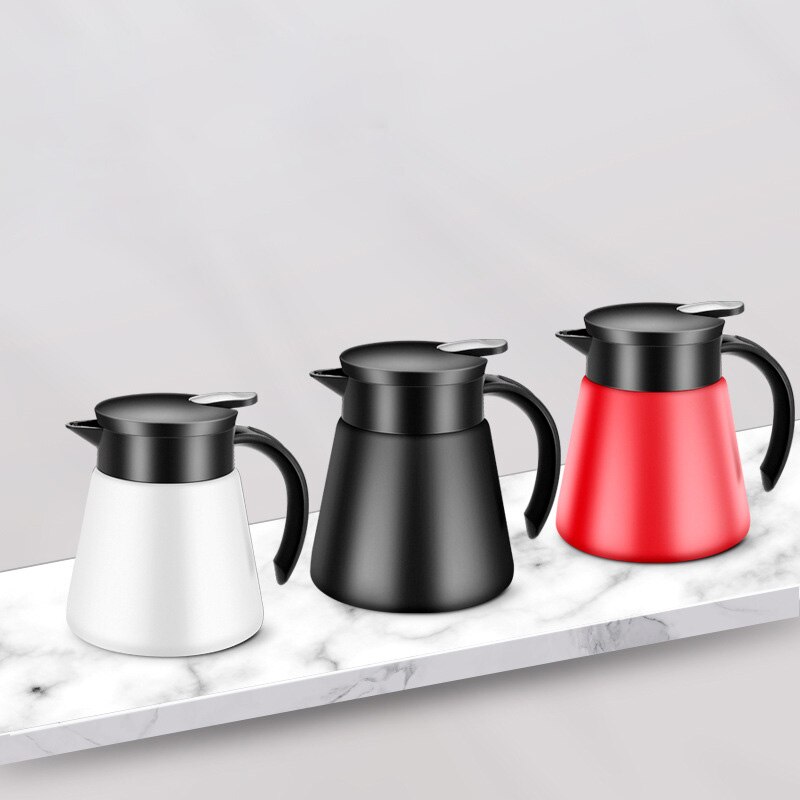 680ml/880ml Stainless Tea Pot Thermal Flask Water Kettle European Style TeaPot Coffee Pot Tea Kettle