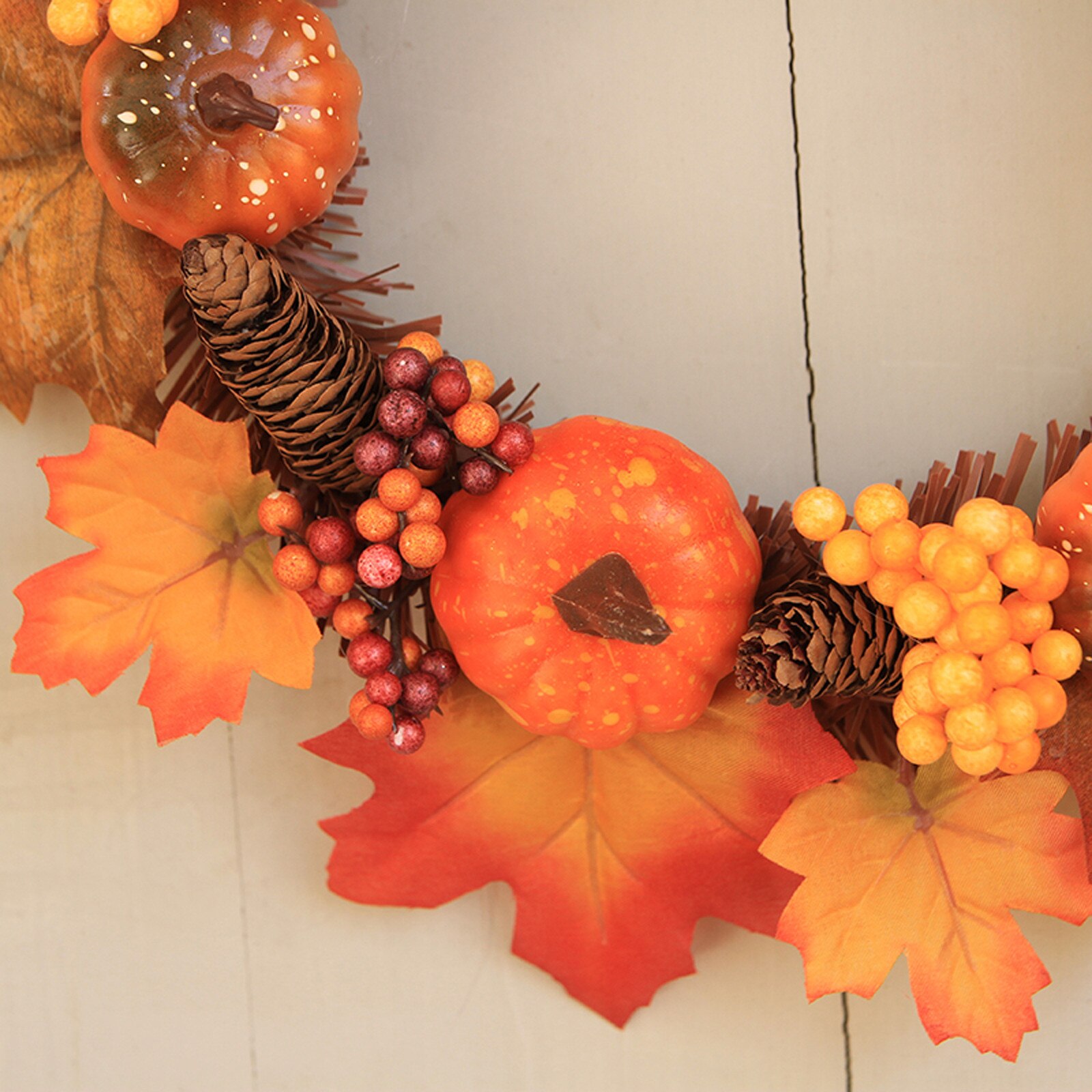 Kransen Pompoen Maple Krans Herfst Festival Krans Deur Slingers Opknoping Home Decor Decoracion Nordica Hogar Adornos