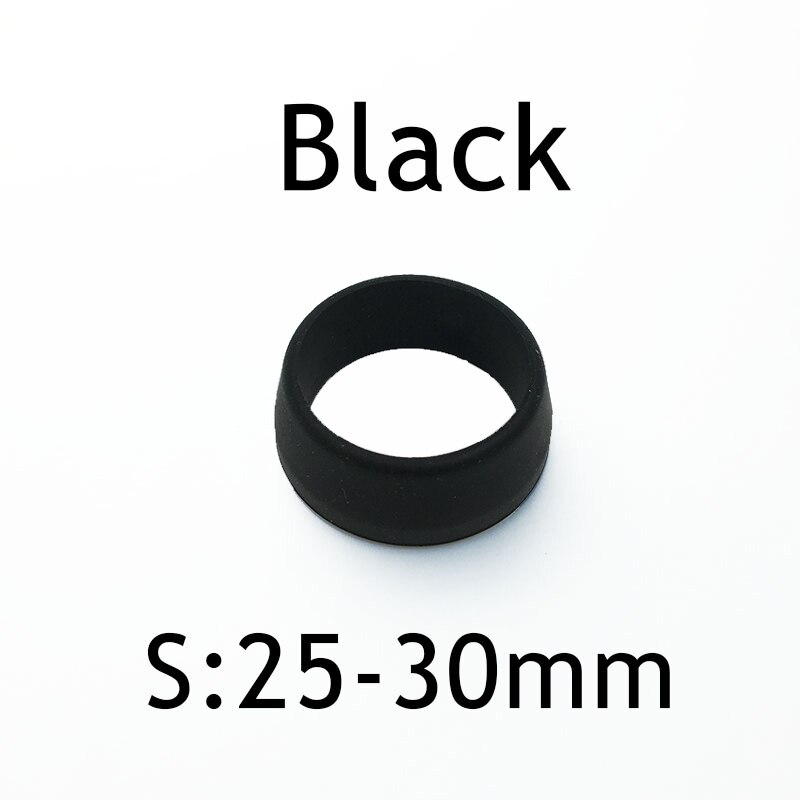 RISK Waterproof Silicone Ring Gasket for Bicycle Seatpost Protection MTB Mountain Road Bike Seat Post Dustproof Cover Washer: Black S