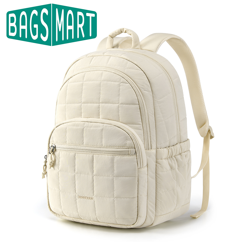 BAGSMART Damen-Rucksack, Schultasche für Mädchen, wasserdicht, großer College-Rucksack, Reiserucksäcke, Damen, Laptop, Büchertasche