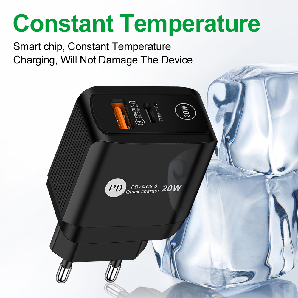 Pd 20w- port-usb-schnellladegerät 11 x 3.0 typ-c-pd-schnellladeanschlüssen für iphone 13 12 eu/us/uk-stecker 2