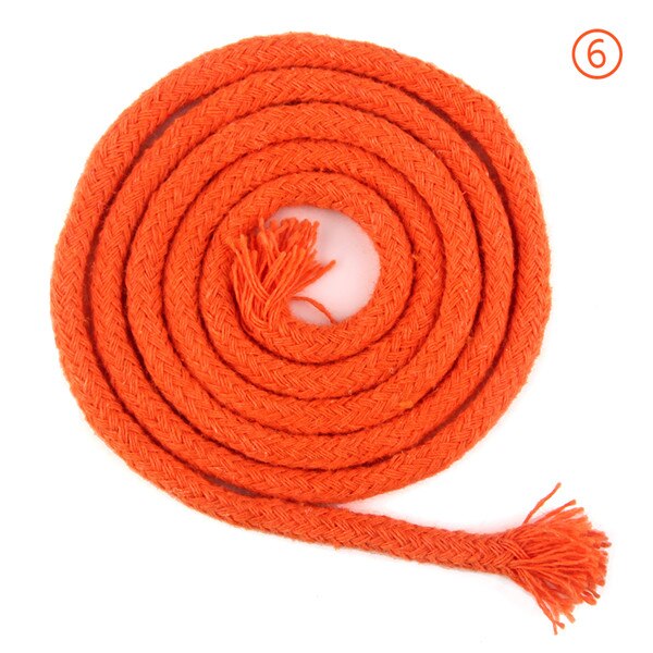 Ficelle colorée de 5mm, accessoires pour bricolage, cordon rond en coton pour vêtements, corde à dessin en macramé de 10 m/min/lot: Color No.6