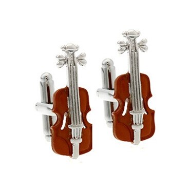 Sten guld musik node guitar trompet sax klaver mikrofon manchetknap manchetknap 1 par stor: 6
