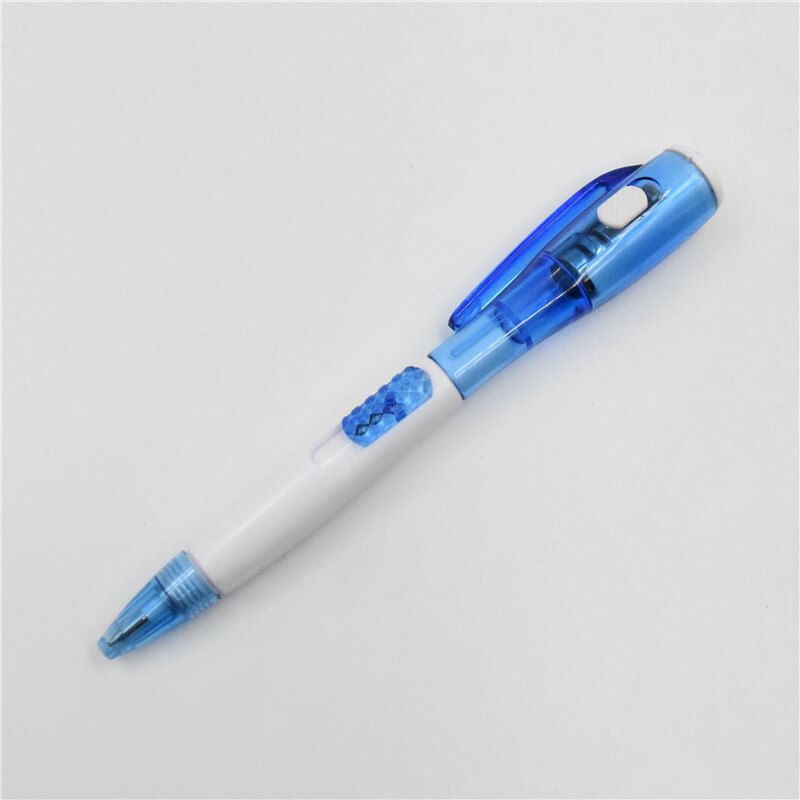 Ayron ball pen with light torch pen Led multifunciton pen stationery office kids children school ball pen writing toolgifts: Blue