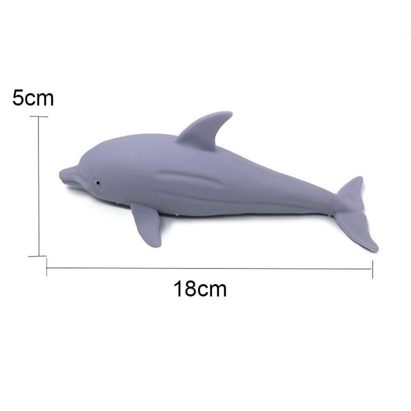 1pz Kawaii Delfino Sabbia Palla Molle di TPR Giocattolo di Decompressione lento Aumento jumbo Squishi Antistress Giocattoli per Bambini colore Casuale