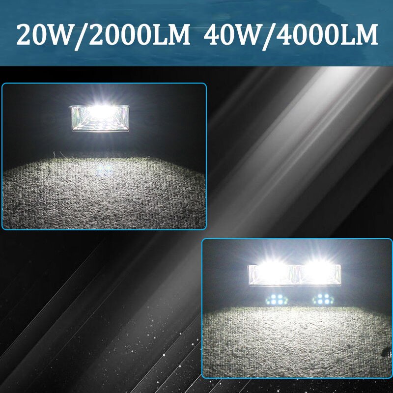 Bil led arbeidslys flush mount pods lampe led bar flomstråle 6000k coche moto truck drl belysning kjøre arbeidslys
