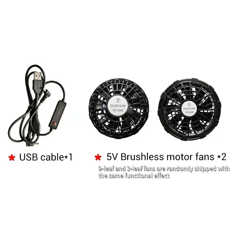 Heren ijsvest met ventilator, airconditioning, koelvest, sportvest, usb-oplaadbaar, koelvest voor werk, zomerkamperen, vissen, overall: Xl / Blauw