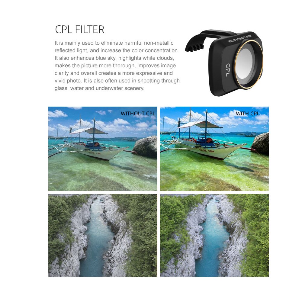 6 IN 1 Filter für DJI Mini 2 Drone UV CPL ND CPL ND NDPL4/8/16/32 Kamera objektiv Protector für DJI Mavic Mini Drone Zubehör