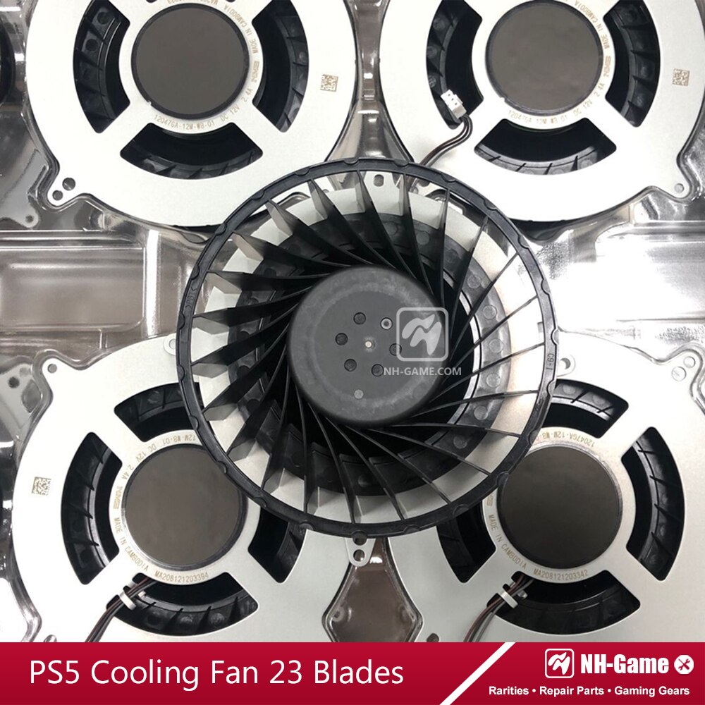 Internal Radiation Cooling Fan For PS5 Consoles 17 Blades G12L12MS1AH-56J14 Cooler Fan For PS5 Host 23 Blades NMB