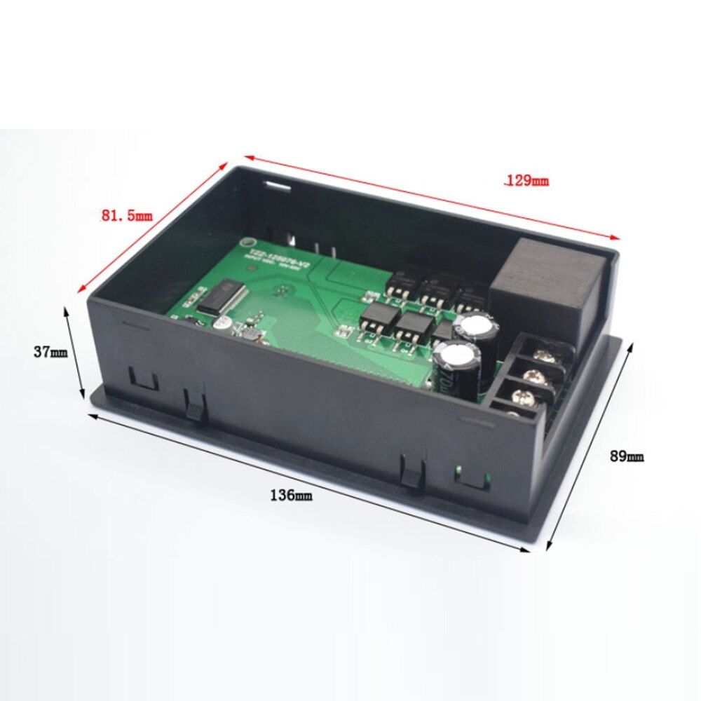 DC 10-55V 60A Motor Speed Controller Module Digital Display 0~100% Adjustable Speed Regulator Control Governor Timing Controller