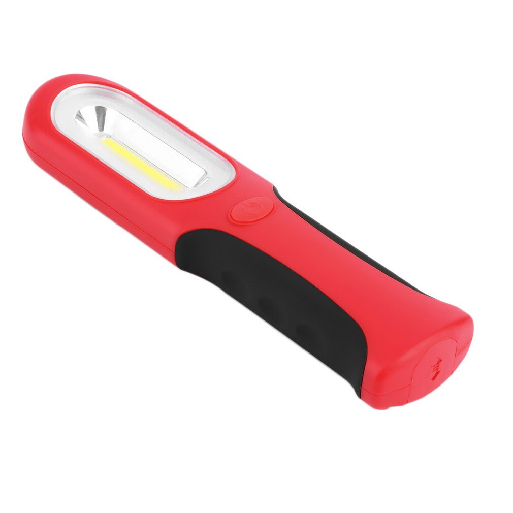Outdoor-hängelampe mit 360 rotationsmodi, cob-arbeitsleuchte, tragbare angel- und campinglampe, superhelle magnetische zeltleuchte: Schwarz-rot