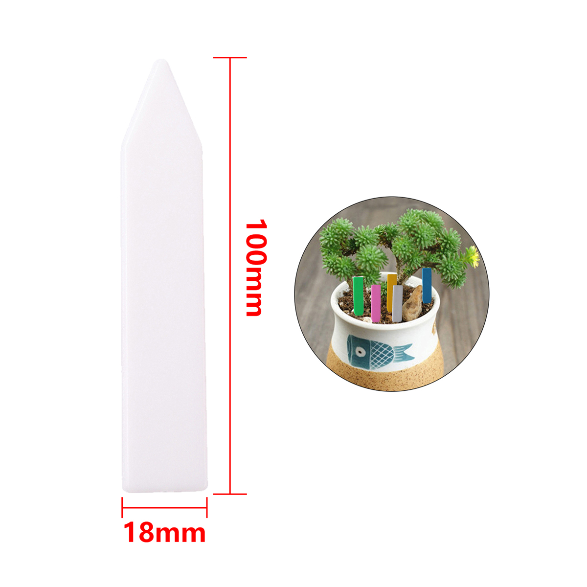 Etykiety na rośliny ogrodowe PVC kształt strzałki szkółka taca na sadzonki znak szklarnia smutny kwiat bonsai tablica rejestracyjna wiele kolorów 50 sztuk: Jasno szary