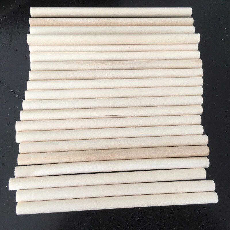 10pcs Wooden Dowel Rods Unfinished Hardwood Round Dowel Sticks, Crafts, DIY Projects