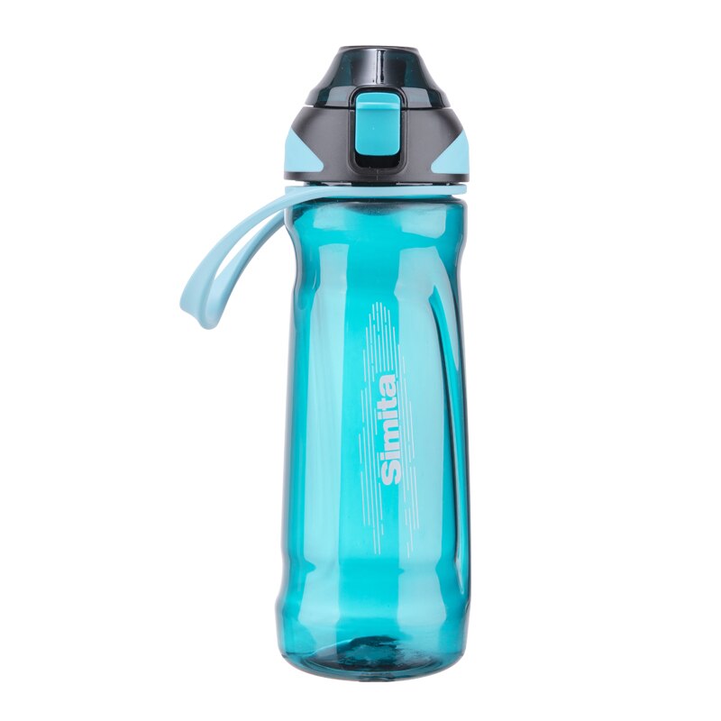 Simita Plastic Water Bottle, Portable Leakproof Drinkware, Sports Protein Shaker Bottle, Tritan, BPA-Free, With Tea Strainers: light blue