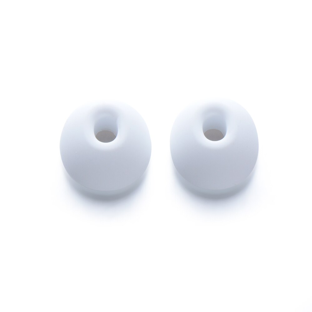 Silicone macio orelha dicas anti deslizamento earbud earplug para airpods pro substituição fones de ouvido eartips capa l m s perfeito se encaixa branco: M (1 pair)