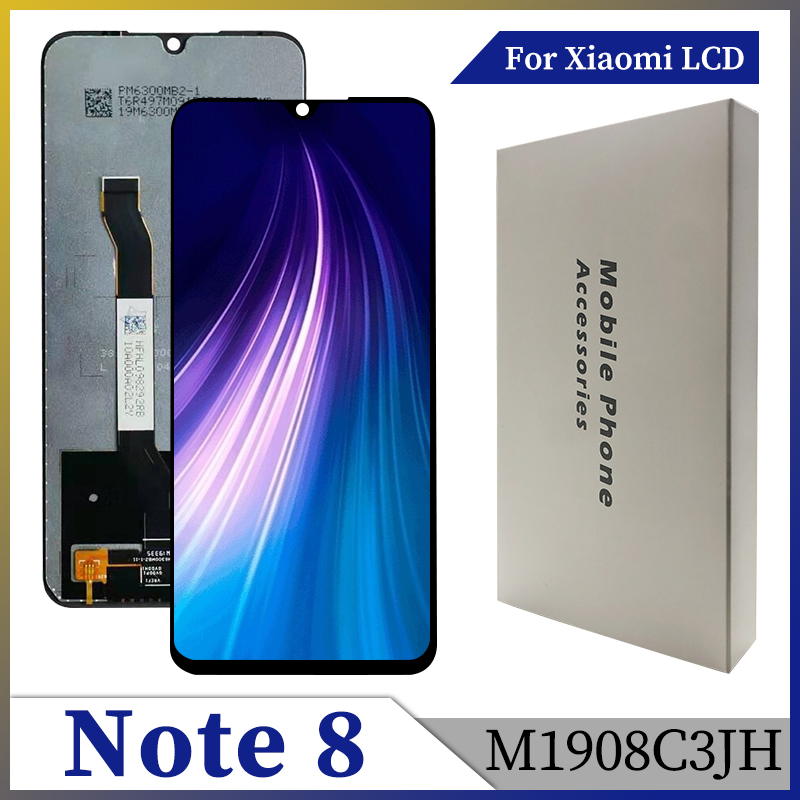 AMOLED LCD para Xiaomi Redmi Note 8 LCD M1908C3JG pantalla táctil digitalizador montaje para Redmi Note 8 LCD M1908C3JH pantalla