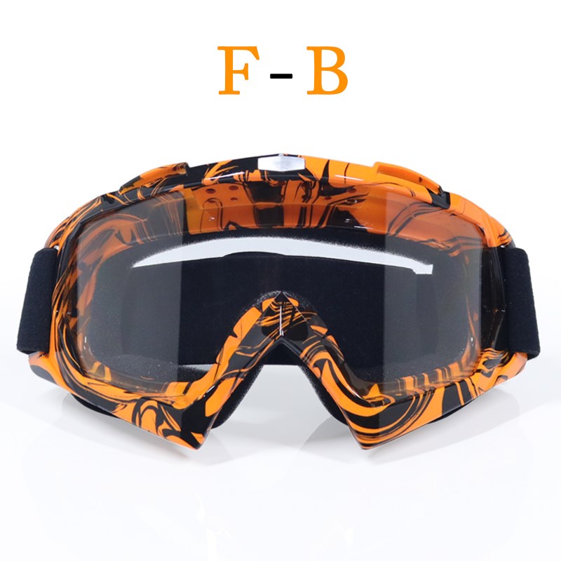 Professionele Motorcross Bril Fietsen Brillen Outdoor Bril Off Road Motor Bril Voor Motorfiets Helm Bril: Blauw