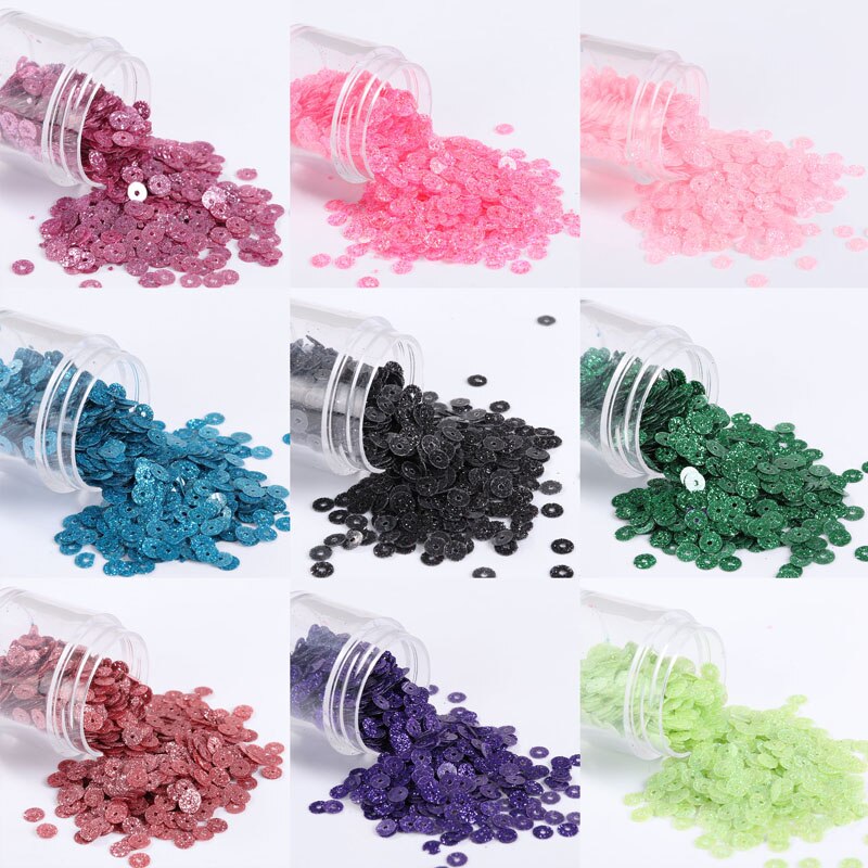 Pailettes 4Mm Glitters Sequin Platte Ronde Losse Pailletten Naaien Bruiloft Decoratie Craft Scrapbook Diy Accessoires 2000Pcs