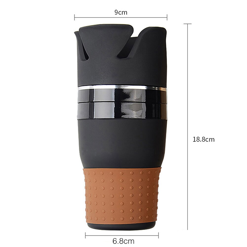 Portabotellas para coche multifunción, portabotellas giratorio, soporte para vasos, gafas de sol, organizador de teléfono, almacenamiento, accesorios de Interior de coche