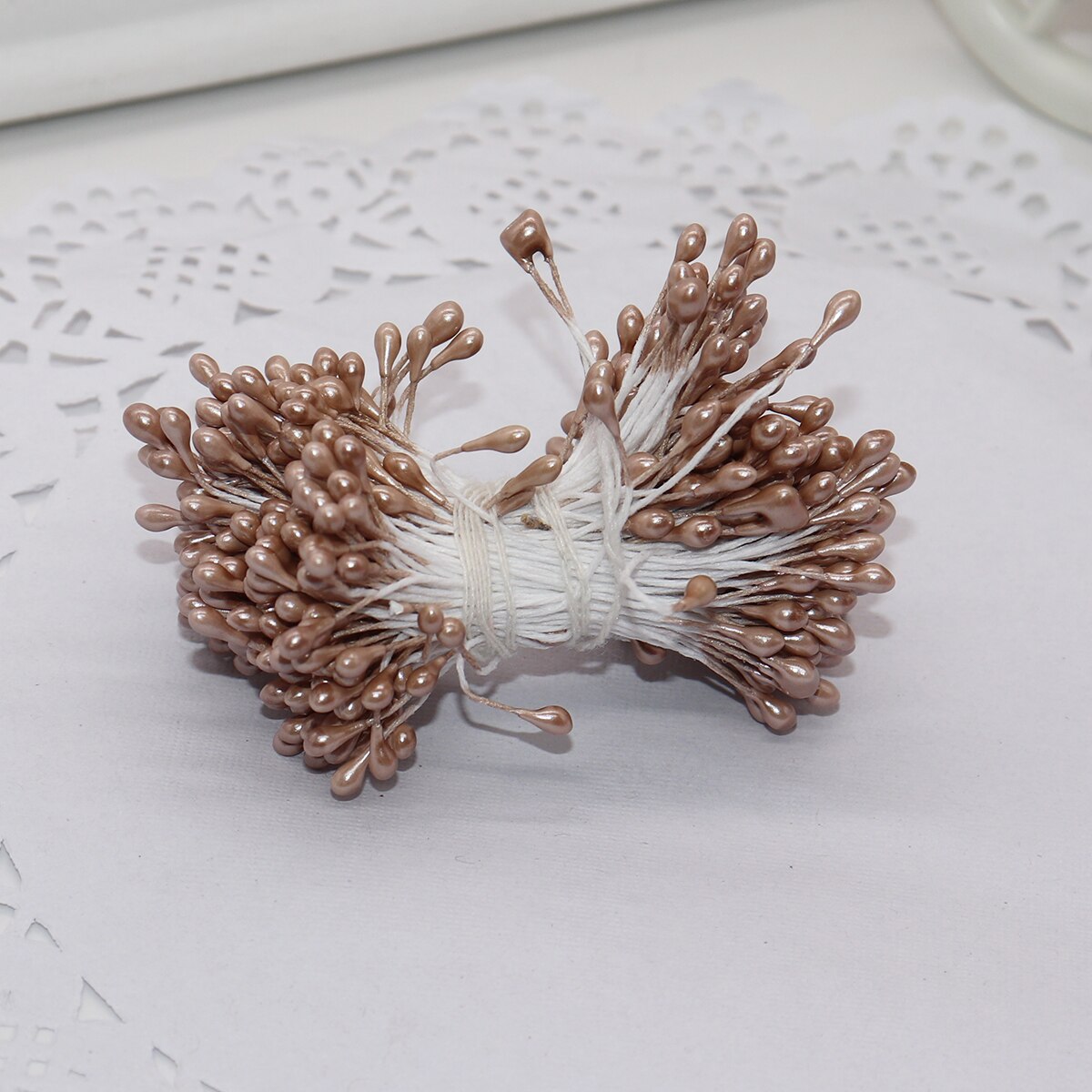 288 pièces 3mm multi couleurs options perle fleur étamine pistil décoration de gâteau pour bricolage Double têtes