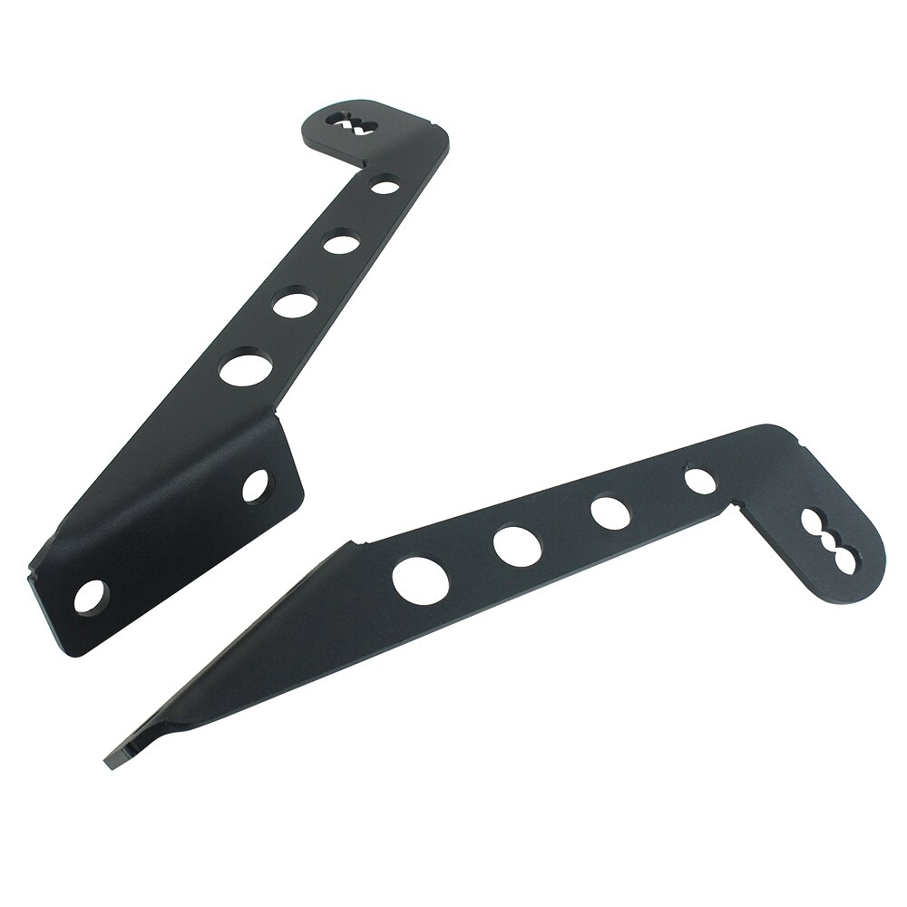 Barra de luz Led para montaje de capó, Kit de soportes de moución delantera para parabrisas para Jeep Wrangler JL , accesorios para coche, 1 par