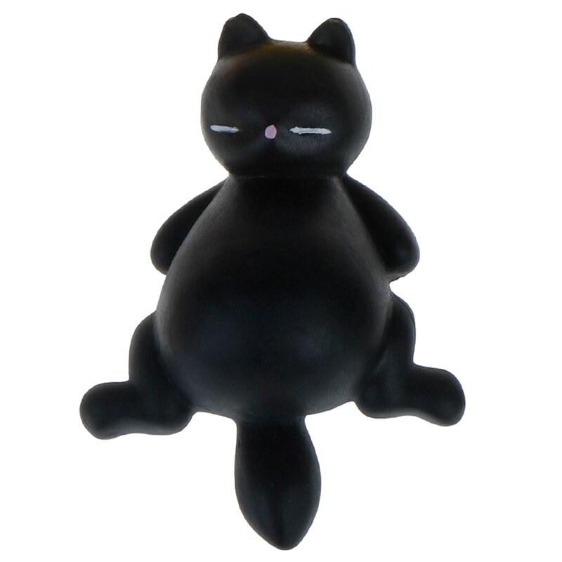 Mini Squishy suave lindo gato de color antiestrés bola divertida estrés Squishies Squeeze juguetes Mochi Abreact alivio pegajoso eliminar mascotas: F