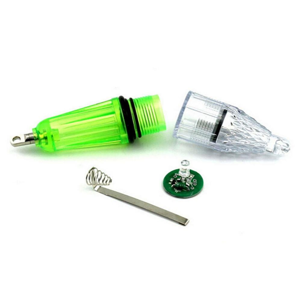 LED clignotant Mini appât leurre goutte profonde lumières sous-marines pêche calmar poisson leurre lumière vert lampe nuit poissons lumières