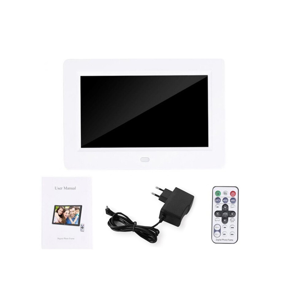 7 Inch HD Digital Photo Frame Electronic Album Picture Display Video Player Pictures are hard-coded supporting up to 1200 pixels