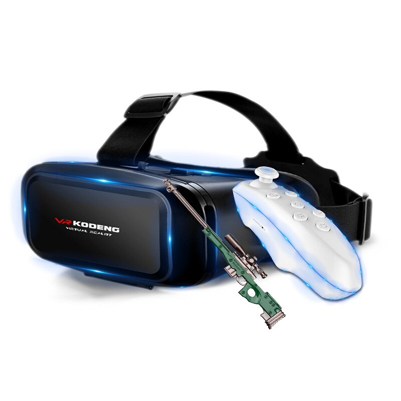 VR lunettes Mobile 3D cinéma réalité virtuelle casque bleu lentille anti-dérapant objet réglage de la distance
