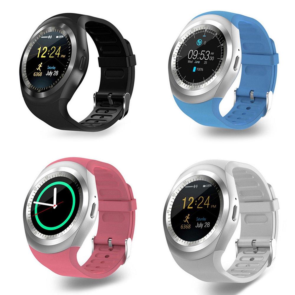 Bluetooth Y1 Smart Watch Relogio Android SmartWatch Phone Call GSM Sim Remote Camera Information Display Sports Pedometer