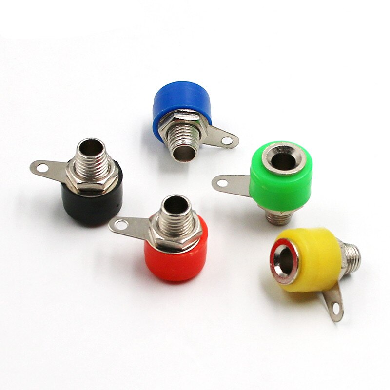 4Mm Banana Binding Post Socket Plug Adapter Diy Rood Groen Geel Blauw