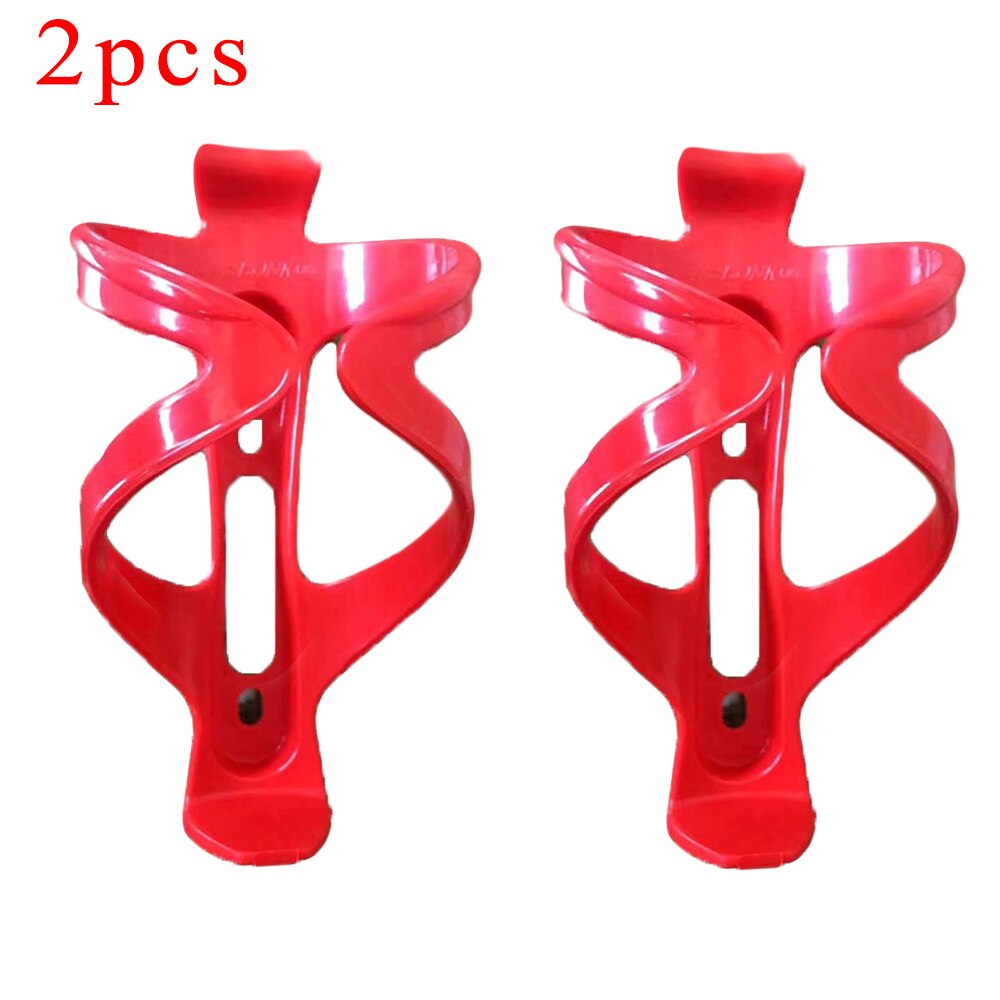 2*bicycle Bottle Cage Mountain Bike Road Bottle Cage Anti-shock High Toughness Mountain Bike Bottle Cage Road Cycling Water Bott: Red
