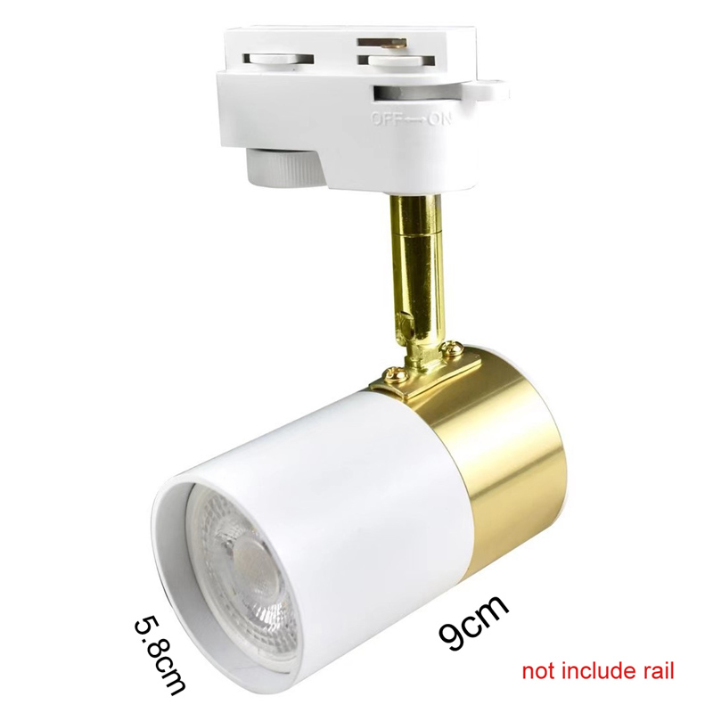 GU10 LED Ceiling Light Spotlight House Decoration Corridor Track Lamp Angles Adjustable Decor Rail Ceiling Lamp Lighting Fixture: light green