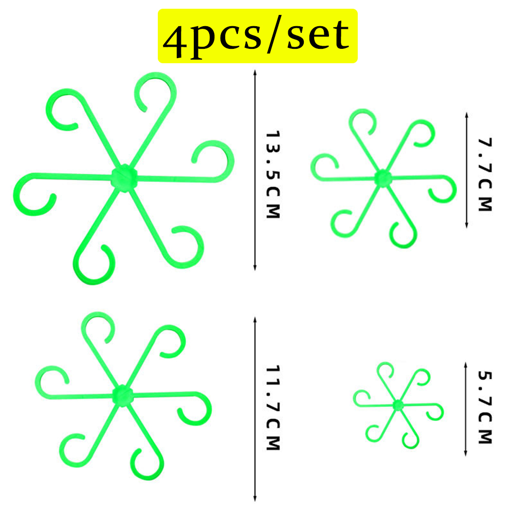 Estacas de soporte para tallo de planta de flores, marco de soporte para planta de interior trepadora, enrejado de estaca para jardín de plástico, soporte para plantas de interior, aros: M / Beige