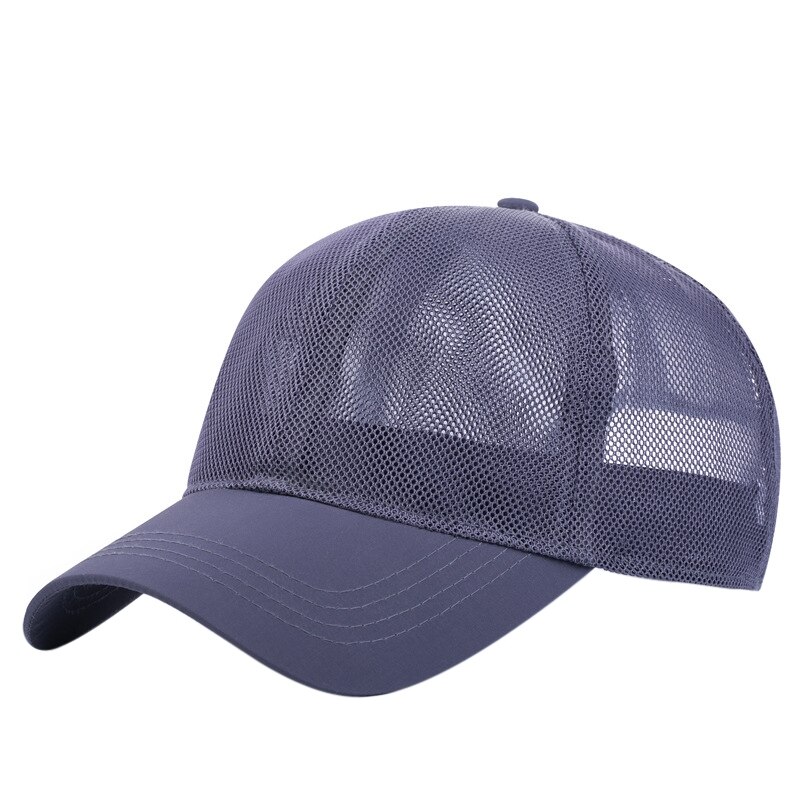 Unisex Breathable Baseball Cap Casual Plain Mesh Caps Hats For Women Men Hip Hop Hat Headwear Outdoor: A13H