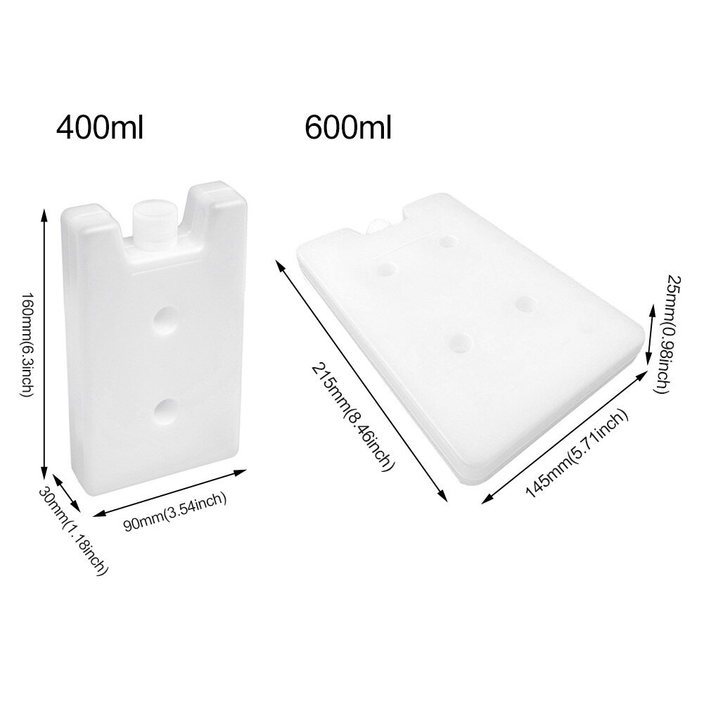 2 pçs frutas freezer saco de almoço de armazenamento de alimentos piquenique acampamento prático viagem portátil ficar fresco reutilizável caixa de gelo blocos