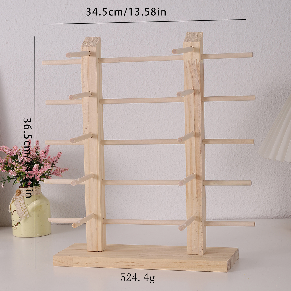 Estantes de exhibición de gafas de sol de madera multicapa, soporte de exhibición para gafas, soporte de joyería para múltiples pares, escaparate de gafas para mujer: Morado