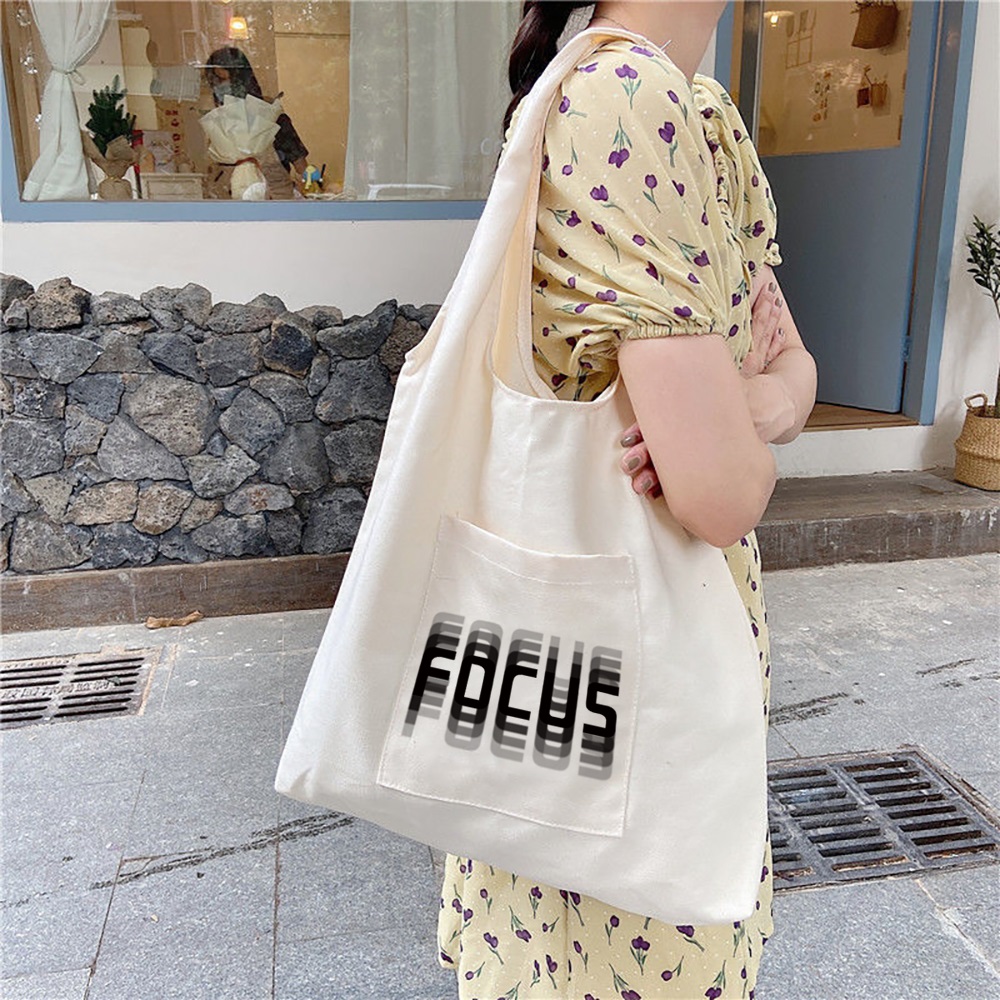 Vrouwen Boodschappentassen Canvas Forens Vest Bag Herbruikbare Kruidenier Handtassen Eco Messenger Tote Shopper Tas: Text 020
