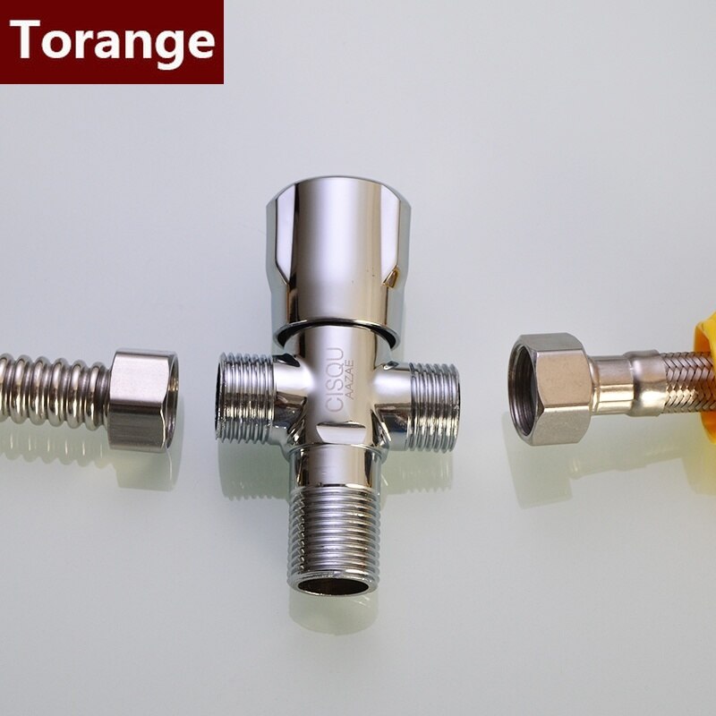 Brass triangle valve water stop valve 1/2IN 3/4IN Thread washing machine connector