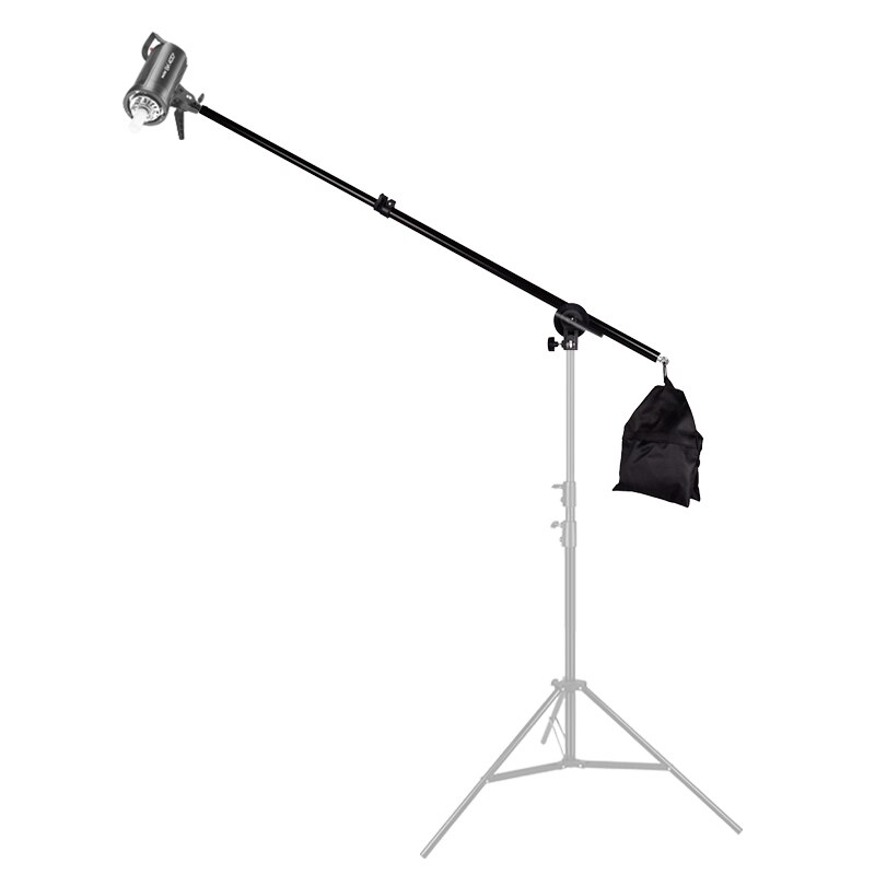 74-135cm Studio Foto Teleskop Boom Arm oben Licht Stehen Mit Sandsack für Speedlite/Mini Blitz Strobe /Softbox/LED Video Licht