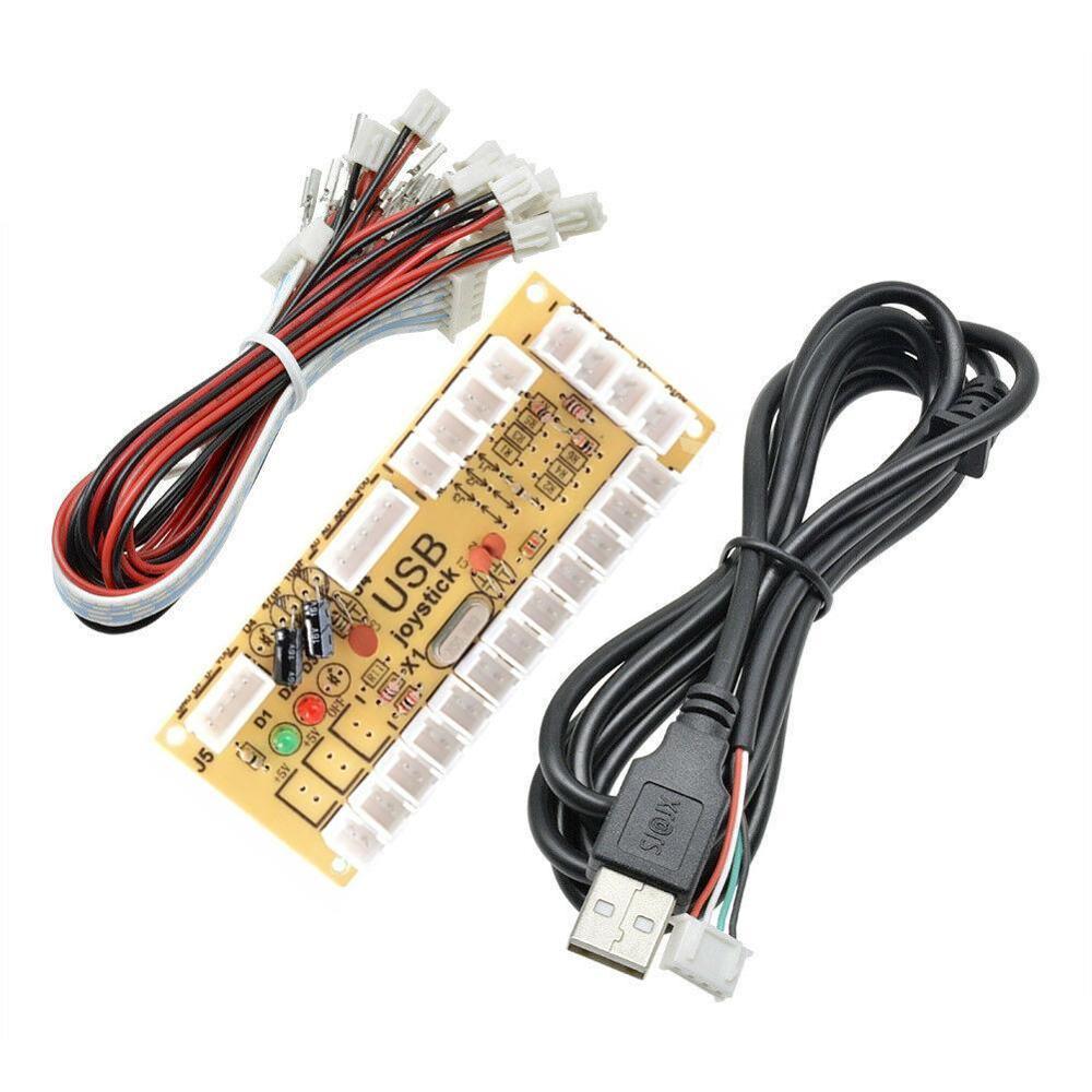 Codificador de Arcade USB, cero retardo, PC a Joystick, Cable de botón pulsador MAME Sanwa de 5 pines: Default Title