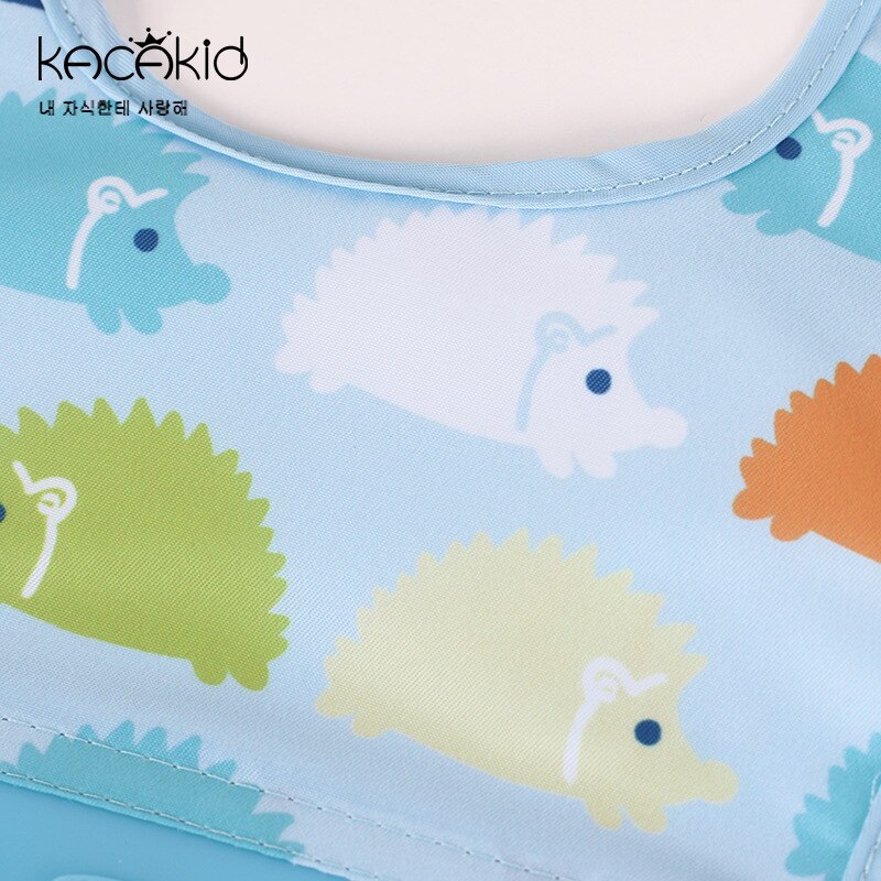 KACAKID Unisex Baby Bibs Girl Boy Bib Waterproof Removable Feeding Baby Towel Kids Cute Animals Silicone Baby Bib Fodable ka5092