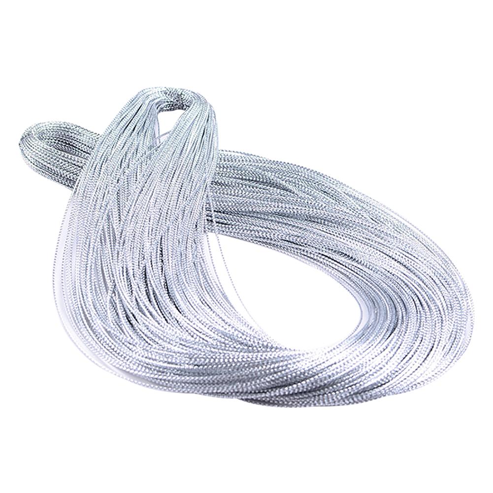 100M Packaging Metallic Cord Jewelry Thread Craft String DIY Tag Lanyard Packaging Tags For Clothing Toys Food Art Tools