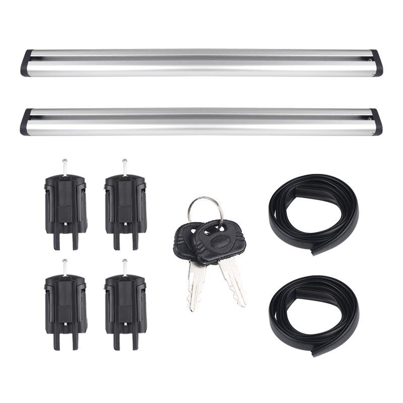 2 kpl yleiskäyttöinen auton kattoteline poikkipalkki matkatavaratelineen tuki varkaudenestolukolla polkupyörän kattotelineet auto 120cm 130cm