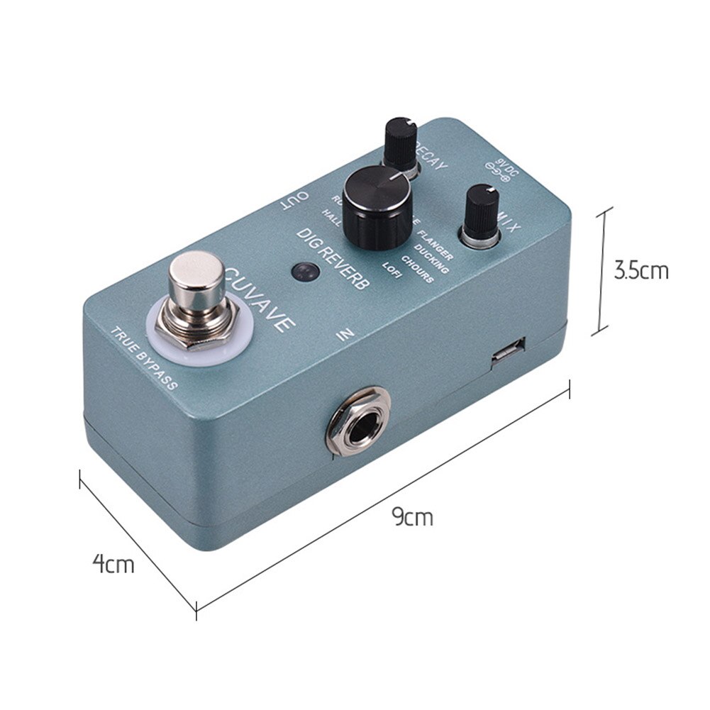 Digital Reverb Guitar Effect Pedal True Bypass Electronic Music Equipment Accessories Attachment