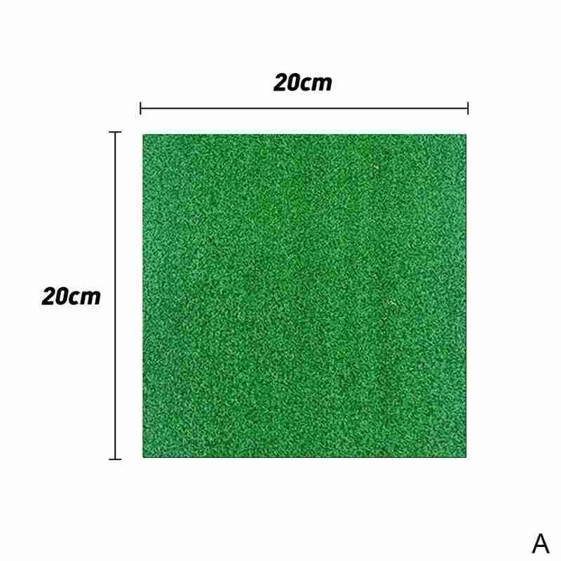 1Pcs Golf Practice Mat Backyard Residential Training Mat Holder Grass Exercise Pad Golf Pad Golf Hitting Artificial Rubber J2P0: A