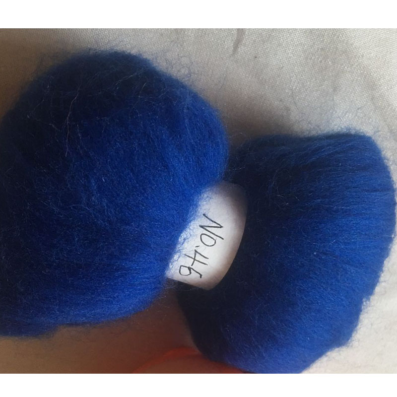 WFPFBEC 70 s Australië GEKAMD 100% WOL fiber merino diy wol voor neddles vilten 50g 100g NR 46: 100g