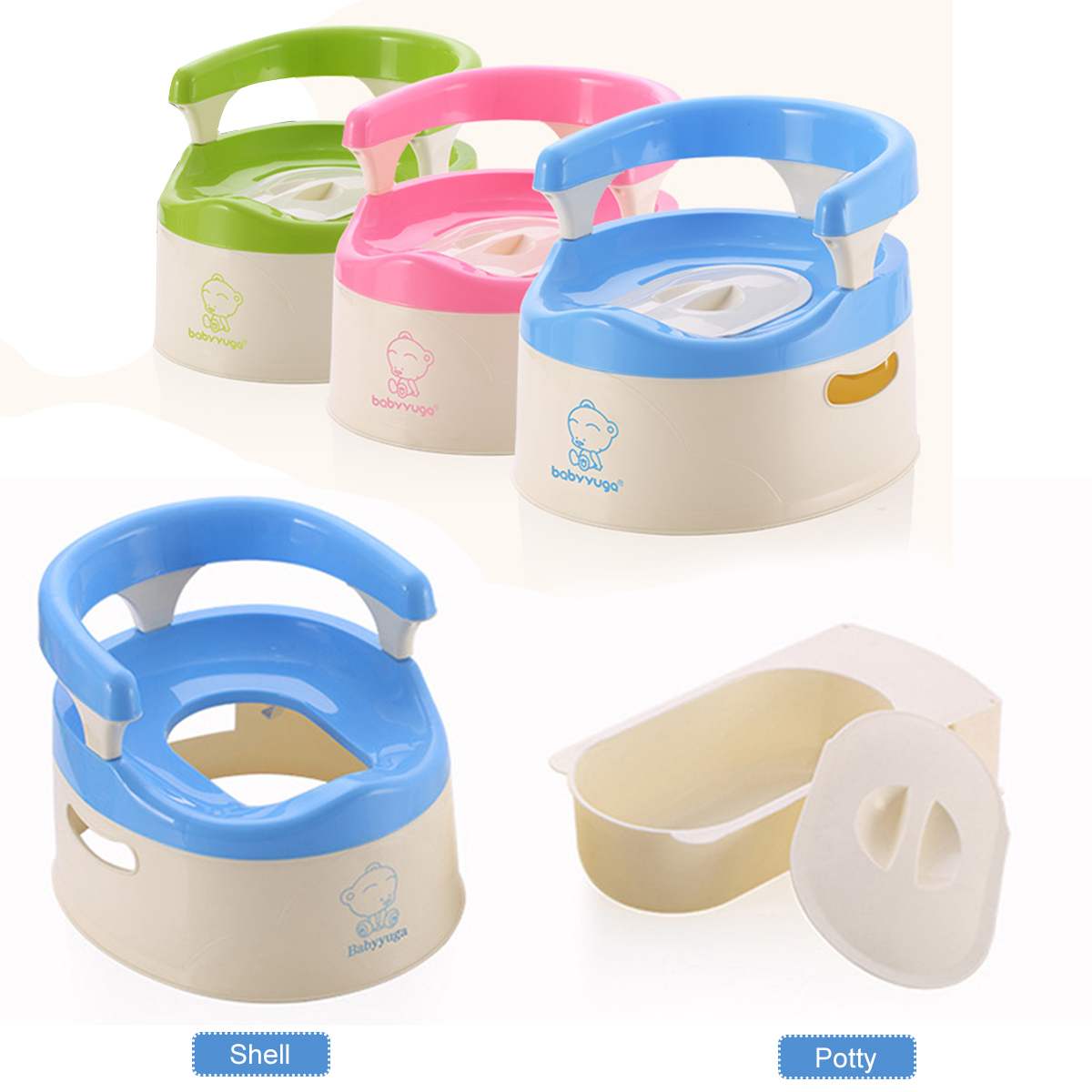 3 farbe freundlicher Topf Weiche Baby Töpfchen Kunststoff Straße Topf Säuglings Töpfchen Nette Baby Wc Sicher freundlicher Töpfchen Trainer Sitz Stuhl